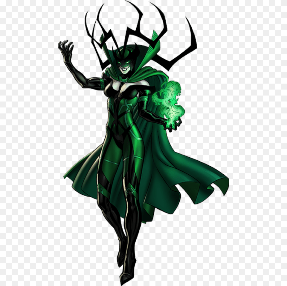 Hela Marvel Comics Clipart Hela Marvel Comics, Green, Adult, Female, Person Free Png