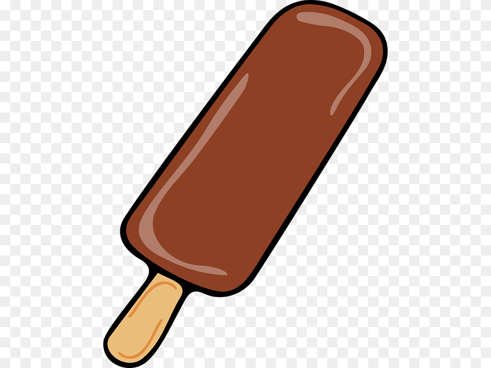 Helado De Chocolate Paleta Clipart Gambar Es Lilin Animasi, Food, Ice Pop, Cream, Dessert Free Png Download