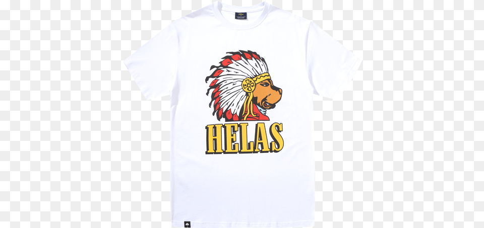 Helas Indian Dog Tee White Arrow U0026 Beast Travis Scott Burger Shirt, Clothing, T-shirt, Face, Head Png Image