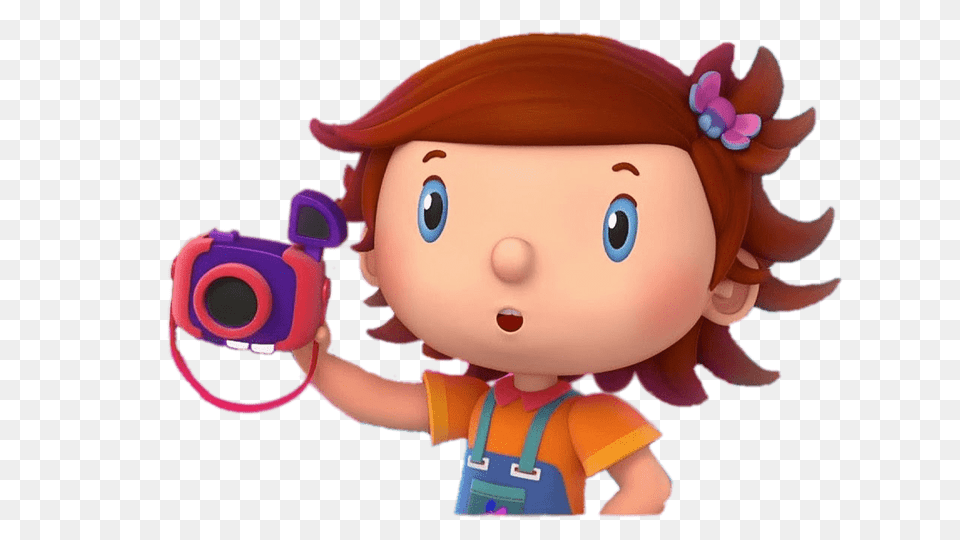 Helen Holding Camera, Toy, Face, Head, Person Free Png Download