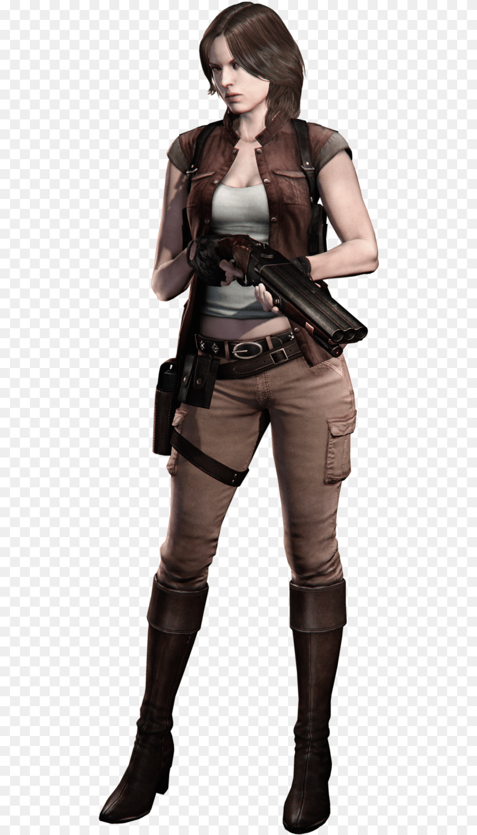 Helena Harper Resident Evil, Gun, Weapon, Clothing, Coat Png