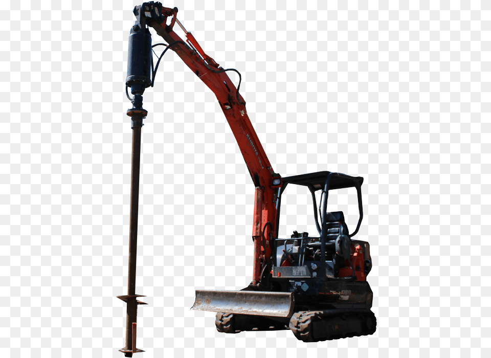 Helical Piles Which Are Sometimes Referred To As Helical Crane, Machine, Bulldozer Free Png Download