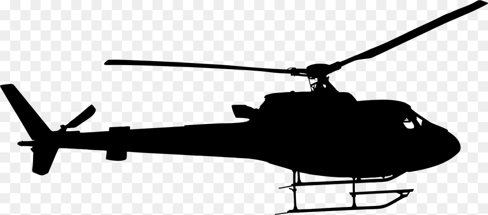 Helicopter, Gray Free Transparent Png