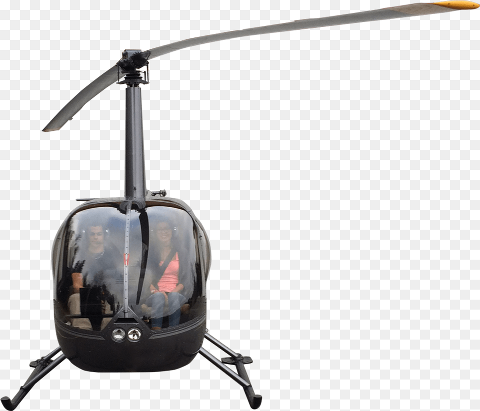 Helicopter, Aircraft, Vehicle, Transportation, Person Png Image