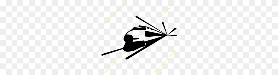 Helicopter Black And White Clipart, Cutlery, Lighting Free Png Download