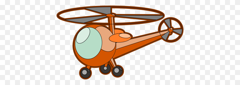 Helicopter Cartoon Bunt, Aircraft, Transportation, Vehicle, Cad Diagram Png Image
