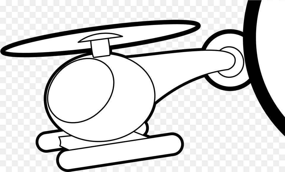 Helicopter Clip Art Black And White, Blade, Dagger, Knife, Stencil Free Png Download