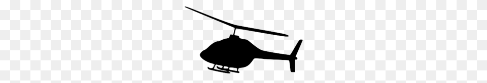 Helicopter Clip Art Silhouette Clipart Collection, Gray Free Png