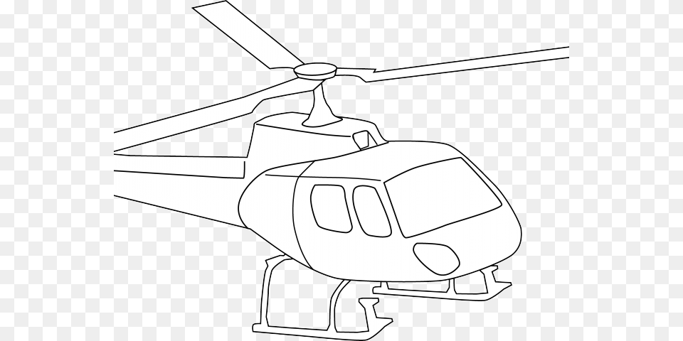 Helicopter Clipart Chopper Helicopter Rotor, Aircraft, Transportation, Vehicle, Appliance Png Image