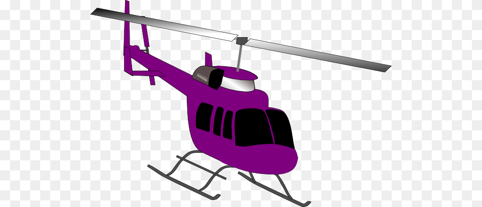 Helicopter Clipart Purple, Aircraft, Transportation, Vehicle, Lawn Free Transparent Png