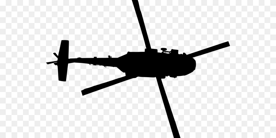Helicopter Clipart Top View Helicopter From Top View, Gray Free Transparent Png