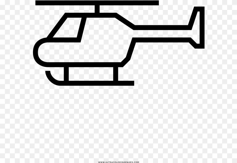 Helicopter Coloring, Gray Free Png