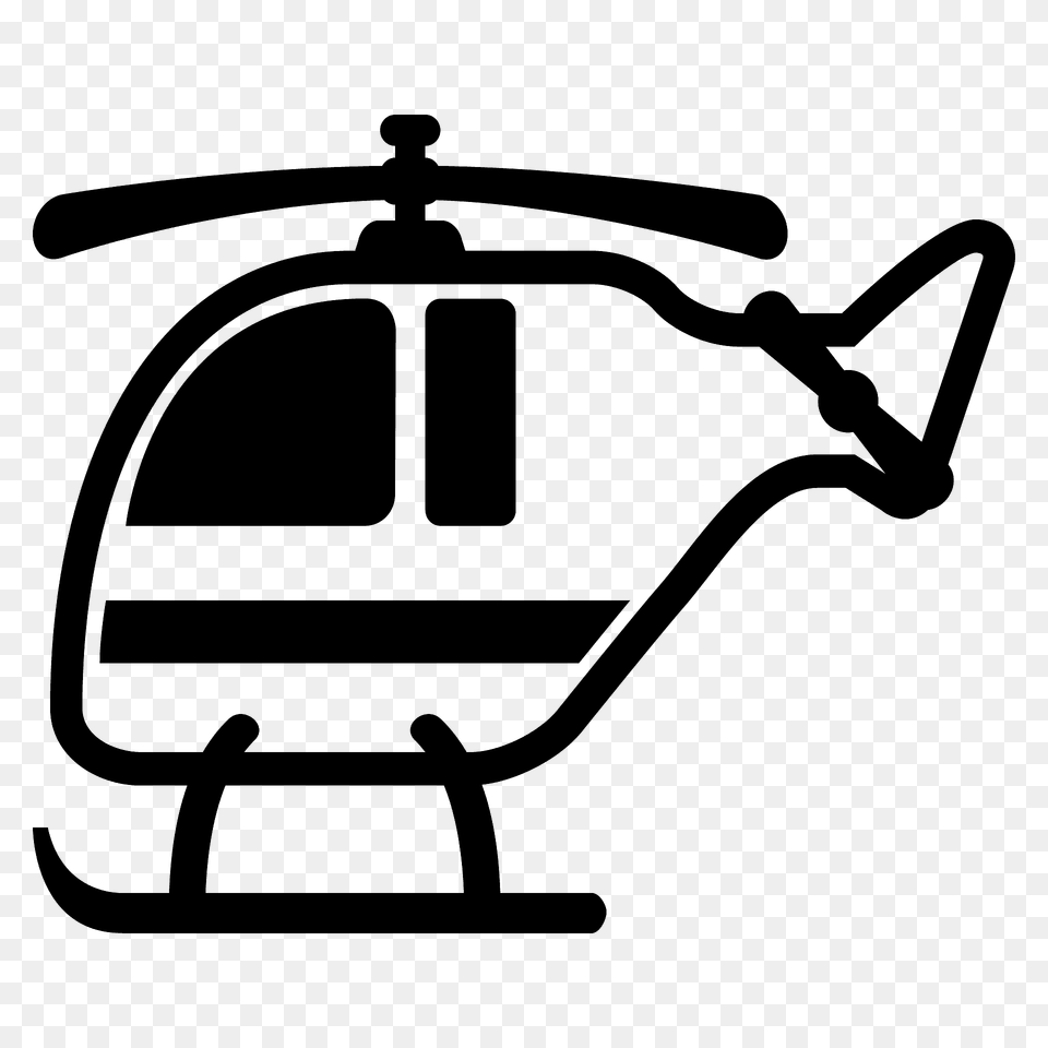 Helicopter Emoji Clipart, Aircraft, Transportation, Vehicle, Bow Free Transparent Png