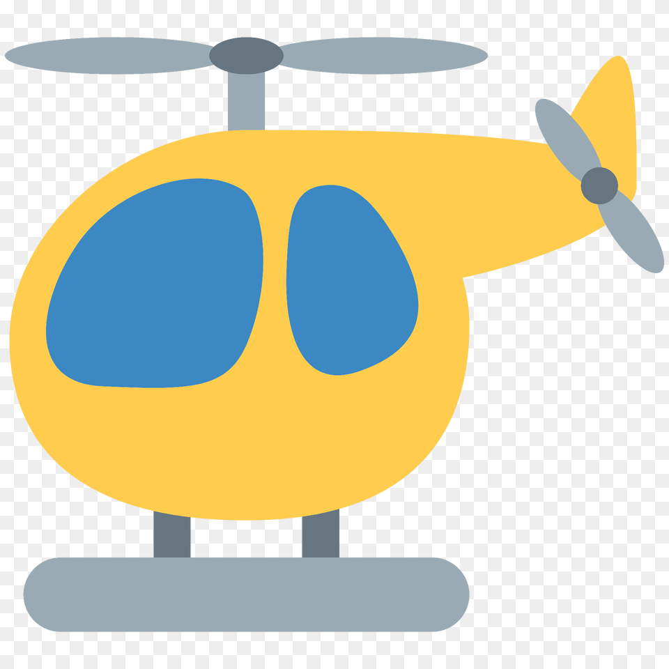 Helicopter Emoji Clipart, Aircraft, Transportation, Vehicle, Animal Png Image