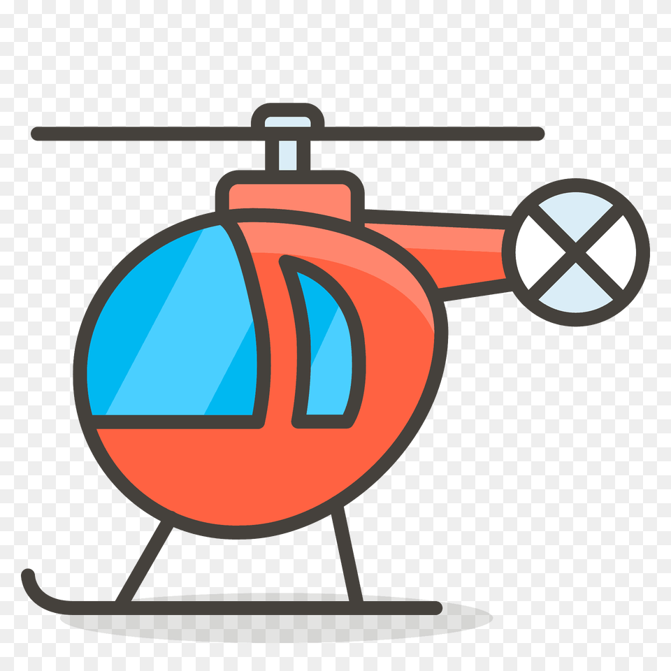 Helicopter Emoji Clipart, Aircraft, Transportation, Vehicle, Lawn Free Png
