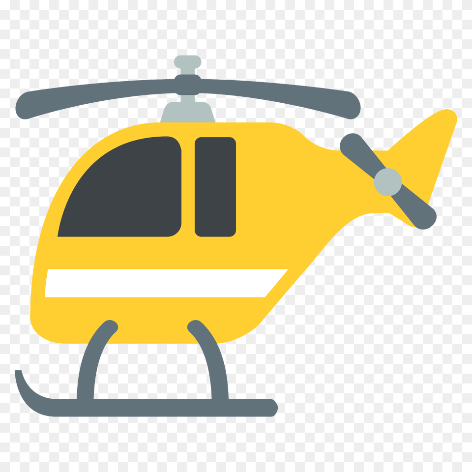 Helicopter Emoji Clipart, Aircraft, Transportation, Vehicle, Airplane Png Image