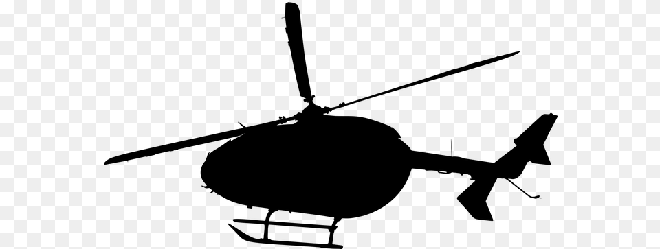 Helicopter Flying Machine Silhouette Transportation Communist Thrown From Helicopter, Gray Png Image