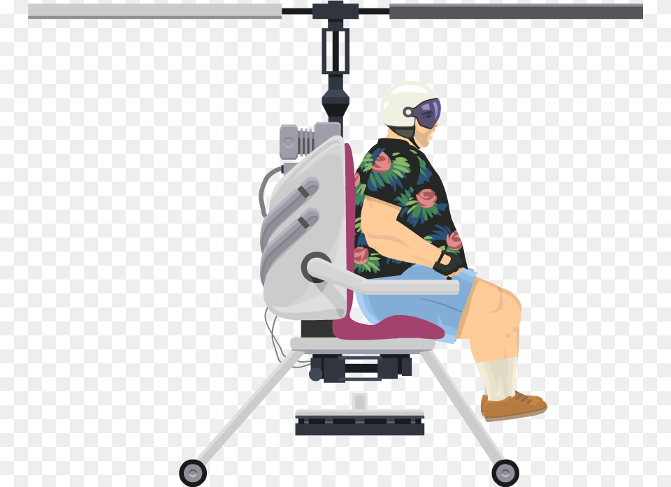 Helicopter Man Happy Wheels Lawnmower Man, Architecture, Building, Hospital, Vehicle Free Png Download