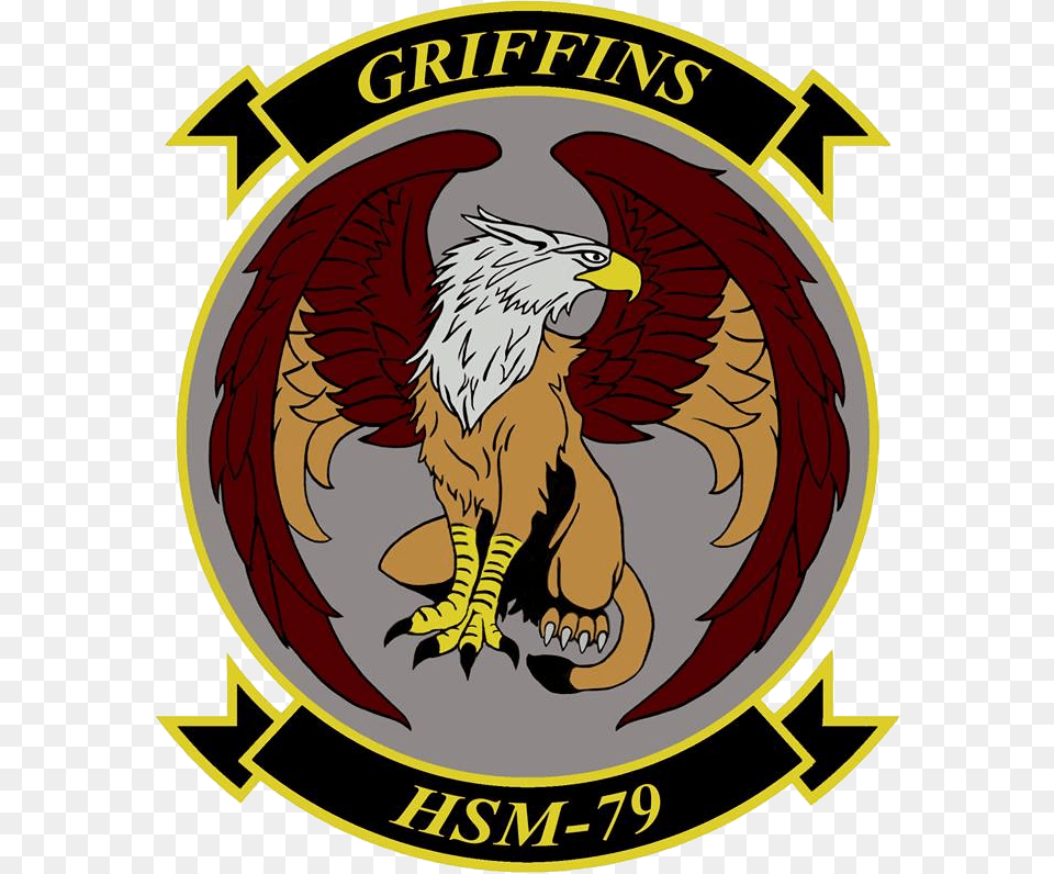 Helicopter Maritime Strike Squadron 79 Insignia 2016 Hsm, Logo, Emblem, Symbol, Animal Free Transparent Png