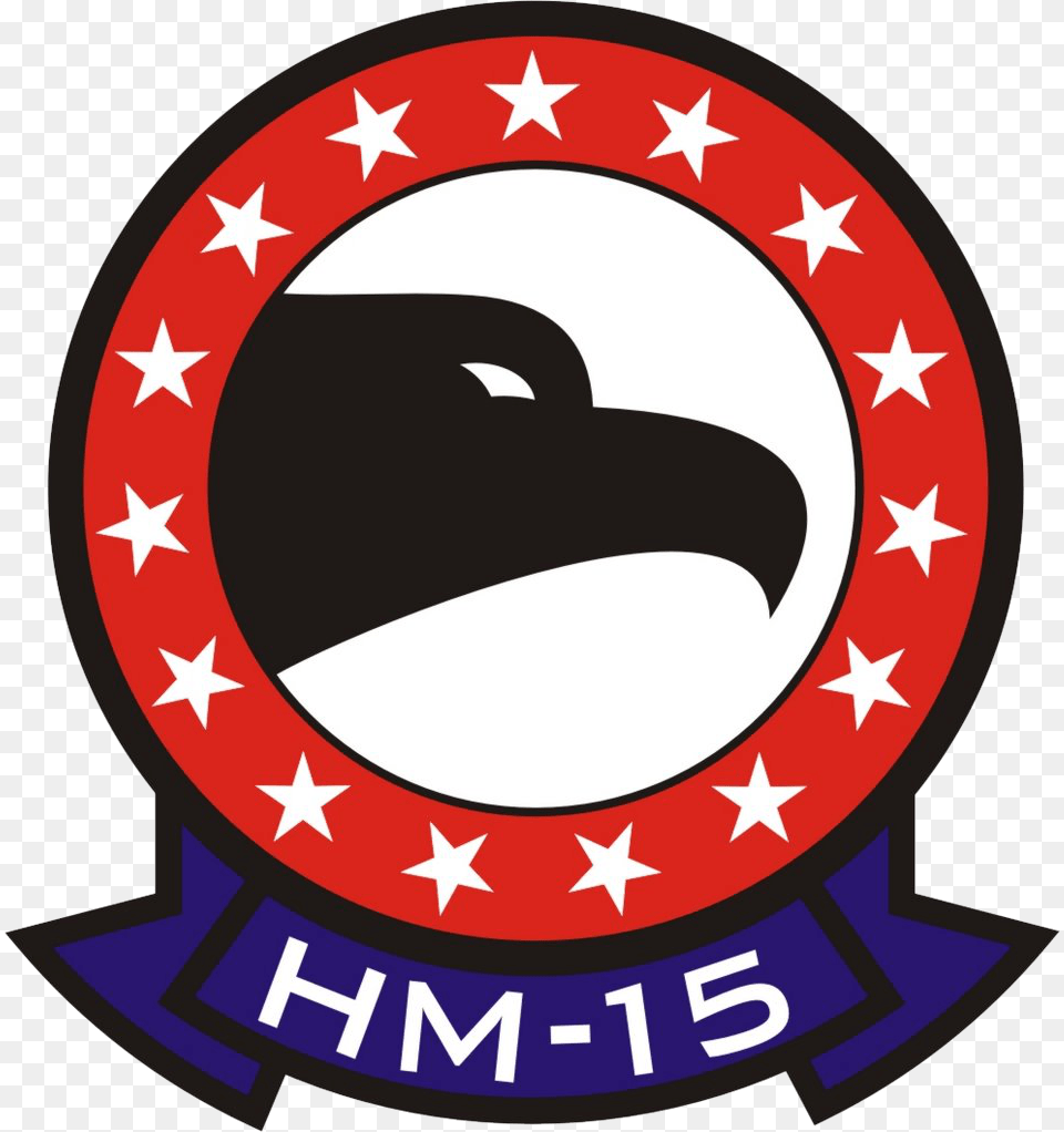 Helicopter Mine Countermeasures Squadron 15 Emblem Hm 15 Blackhawks, Logo, Symbol, Sticker Png Image