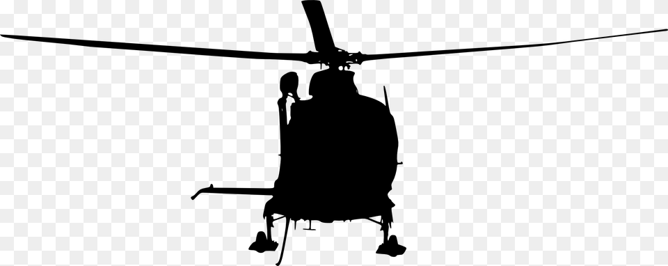 Helicopter Rotor, Aircraft, Silhouette, Transportation, Vehicle Png Image