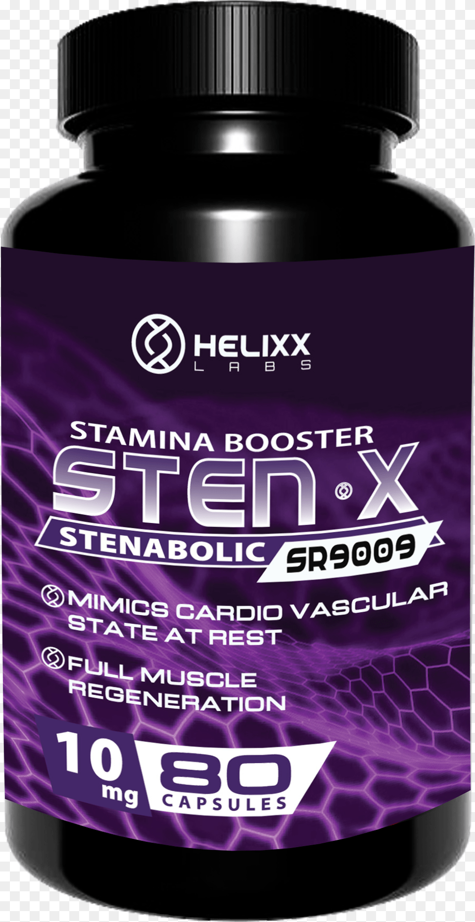 Helixx Labs Stenabolic Sr9009 Sten X Grape, Bottle, Astragalus, Flower, Plant Free Png