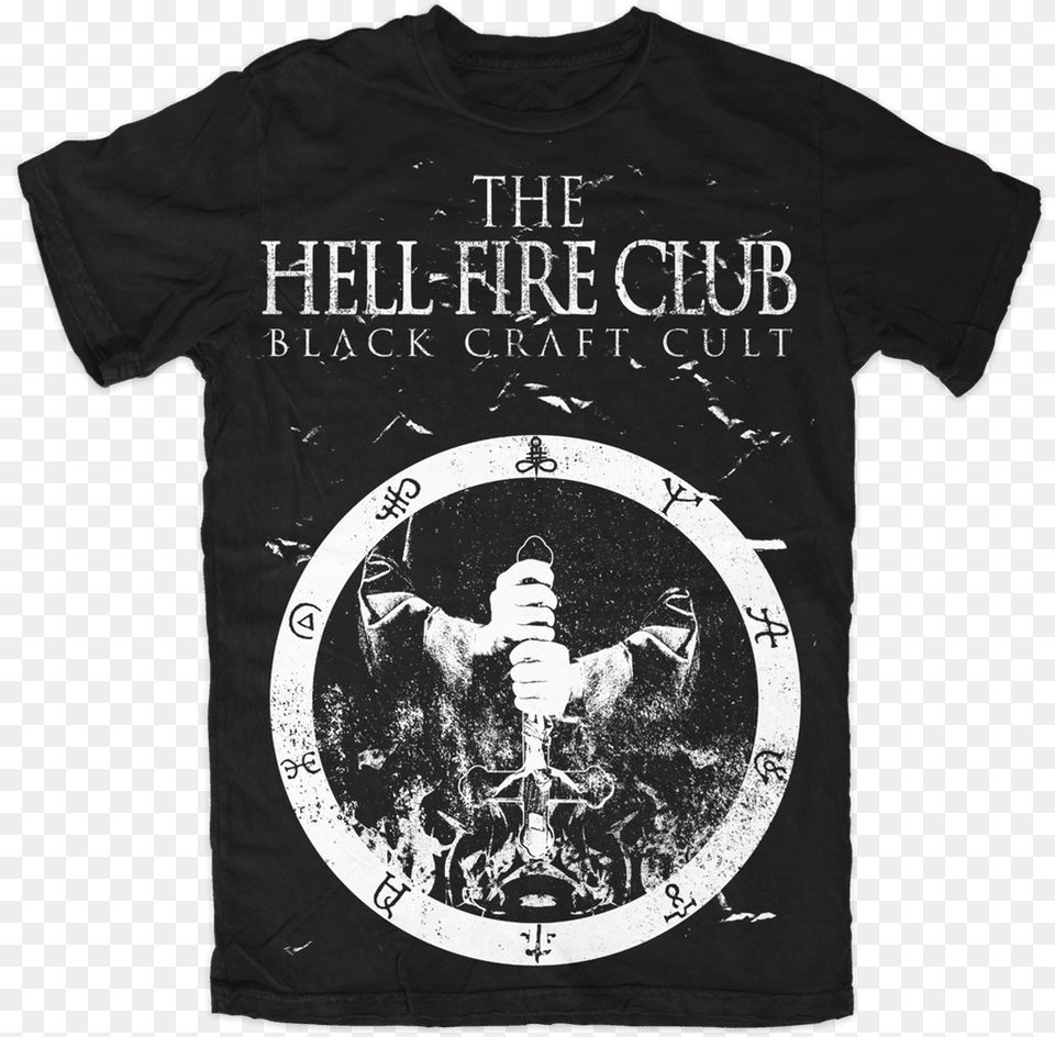 Hell Fire Club, Clothing, T-shirt, Adult, Male Free Png