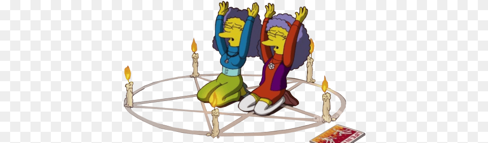 Hell Halloween The Simpsons Satanism Transparent Treehouse Of Horror, Baby, Person, Bow, Weapon Free Png Download