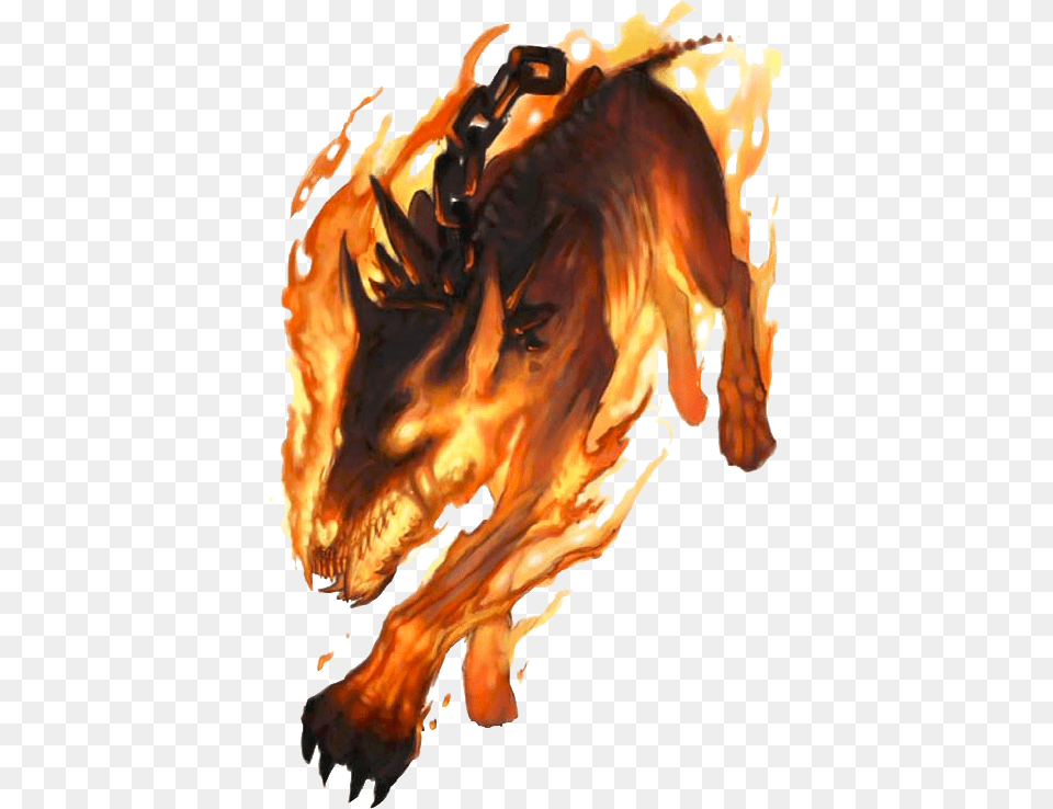 Hell Hound 01 Hell Hound, Bonfire, Fire, Flame, Dragon Free Png Download