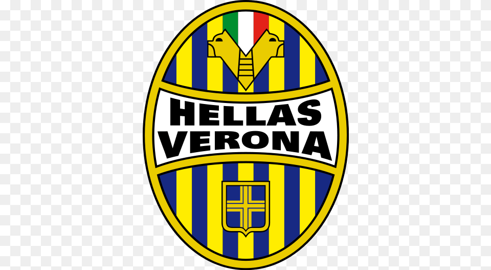 Hellas Verona Logo Hellas Verona Logo, Badge, Symbol, Emblem, Disk Free Png
