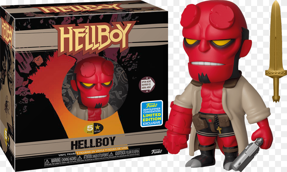 Hellboy 5 Star Funko 5 Star Hellboy, Toy, Baby, Person, Head Png Image