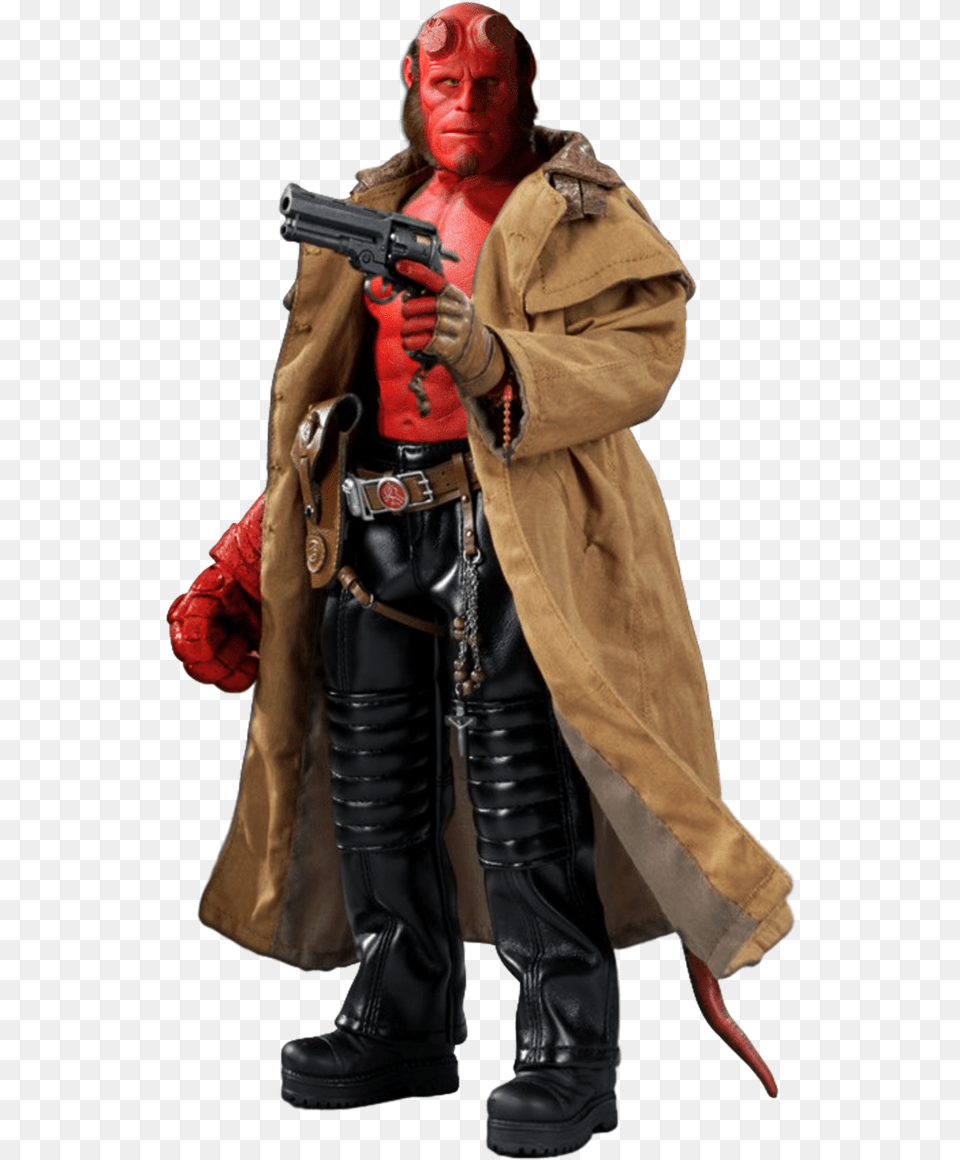 Hellboy Hellboy, Weapon, Person, Handgun, Gun Png