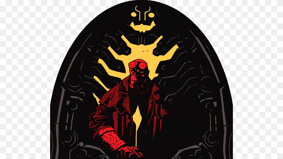 Hellboy Mike Mignola Art, Adult, Male, Man, Person Png Image
