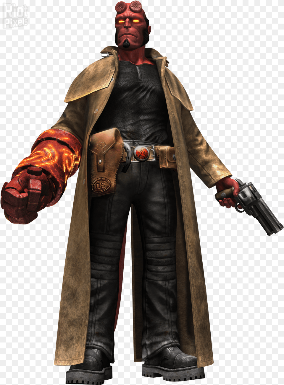 Hellboy Photos Hellboy, Clothing, Coat, Costume, Person Free Png