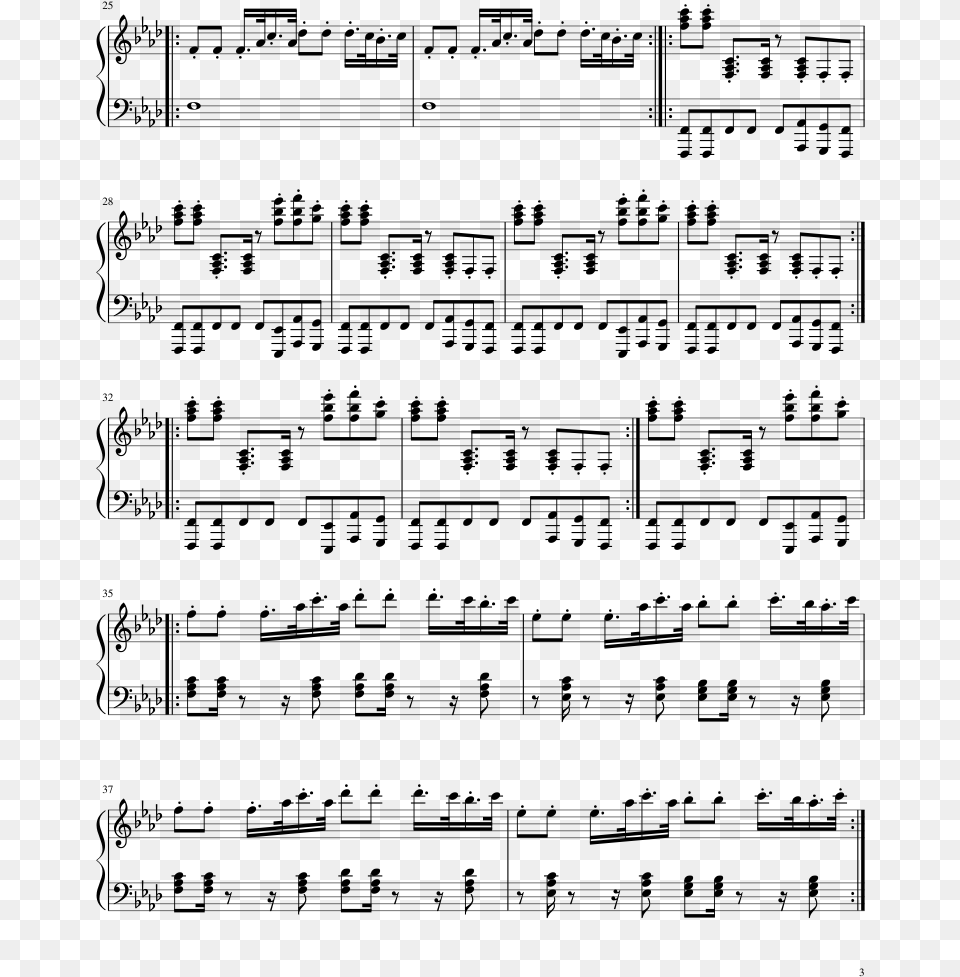 Hellcat Sheet Music Composed By Arr Himouto Umaru Chan Flute Sheet Music, Gray Png Image