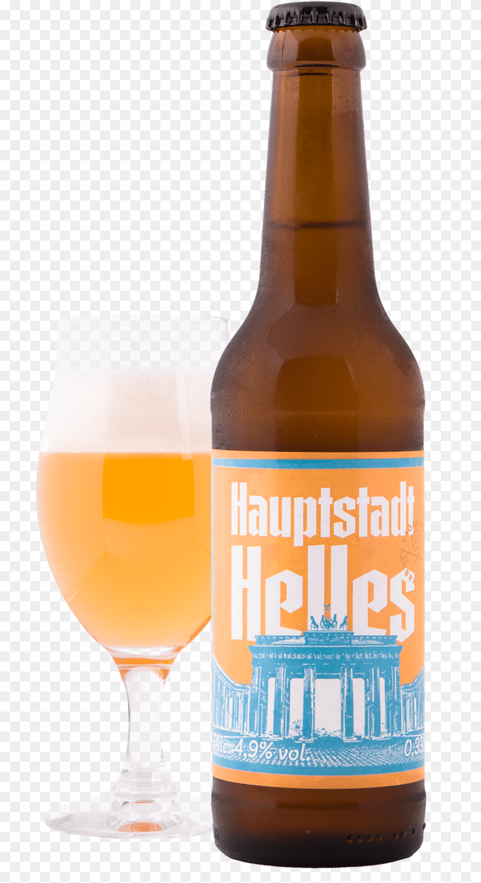 Helles Glass Bottle, Alcohol, Beer, Beer Bottle, Beverage Free Png