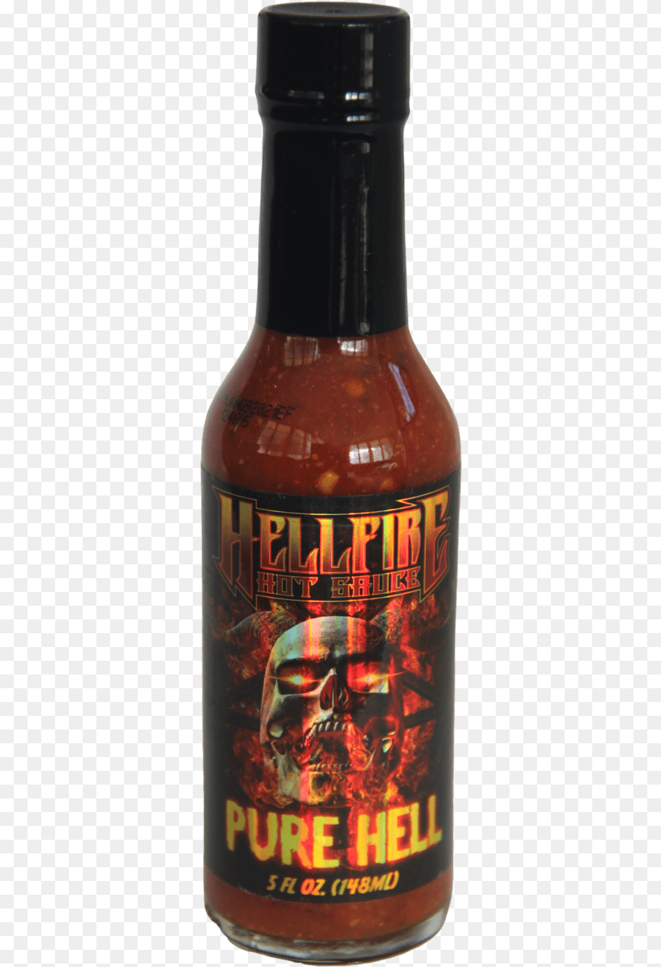 Hellfire Pure Hell Hot Sauce 148ml Bottle, Alcohol, Beer, Beverage, Food Free Png Download