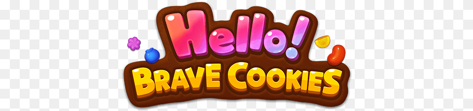 Hello Brave Cookies Logo, Food, Sweets, Disk, Candy Free Transparent Png