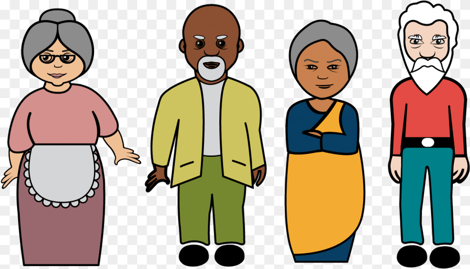 Hello Clipart Social Person Group Old Person Clipart, Adult, Baby, Man, Male Free Png Download