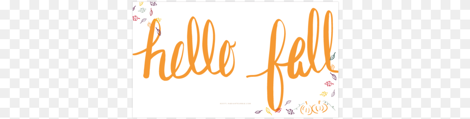 Hello Fall Wallpaper For Phone And Desktop Shop Transparent Hello Autumn, Handwriting, Text, Calligraphy Free Png