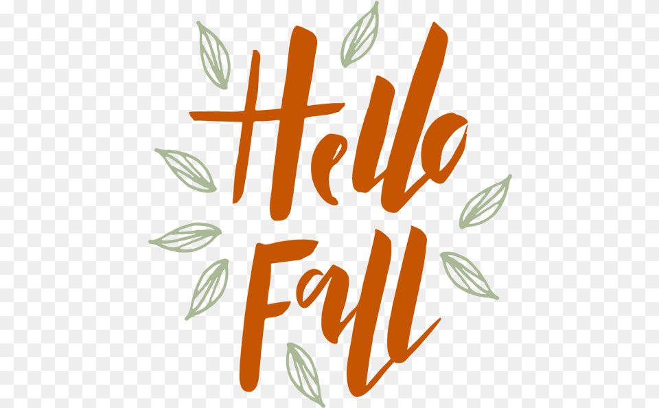 Hello Fall Hello Fall, Calligraphy, Handwriting, Text, Cross Png Image
