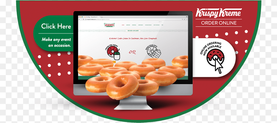 Hello From Krispy Kreme Sa, Food, Sweets, Donut, Computer Hardware Free Png