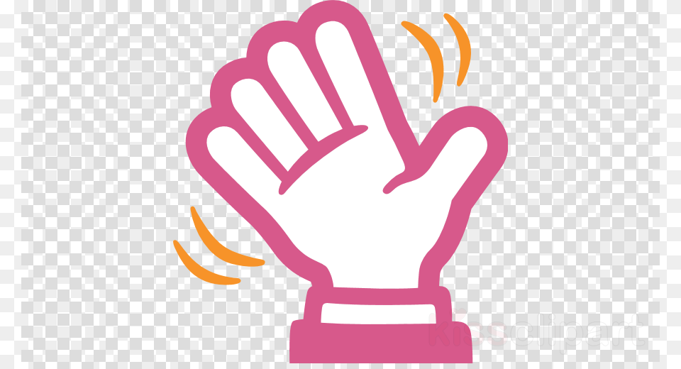 Hello Hand Wave Clipart Wave Clip Art Wrigley Field, Glove, Clothing, Baseball, Sport Png