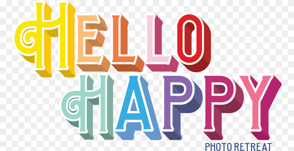 Hello Happy Graphic Design, Text, Light Free Transparent Png