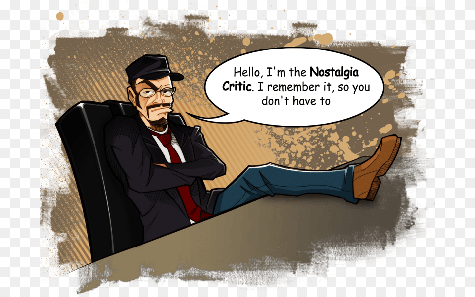 Hello I M The Nostalgia Critic Hello I M The Nostalgia Critic, Publication, Book, Comics, Man Png Image