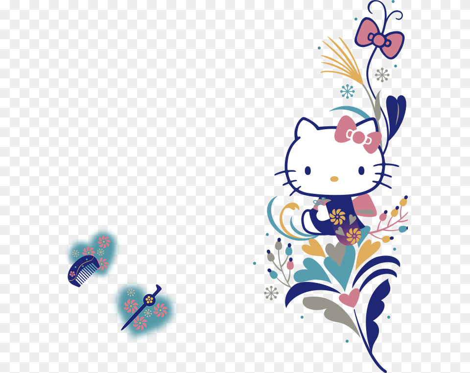Hello Kitty, Art, Graphics, Floral Design, Pattern Png