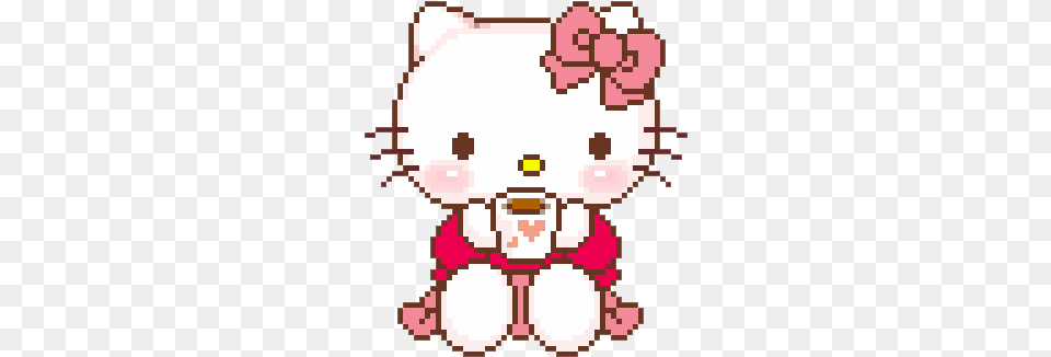 Hello Kitty And Pixel Image Hello Kitty Kawaii, Qr Code, Toy, Teddy Bear Png