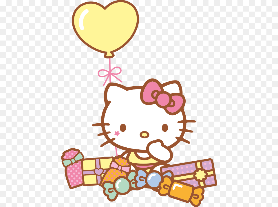 Hello Kitty Anti Social Social Club Hello Kitty, Balloon, Bulldozer, Machine, People Free Png
