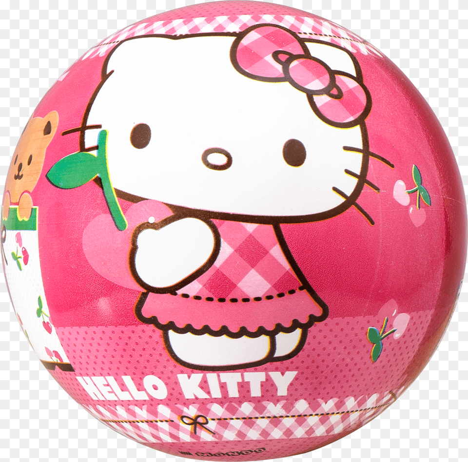 Hello Kitty Ball Large Hello Kitty Hearts Dessert Plate Set, Football, Soccer, Soccer Ball, Sport Free Transparent Png