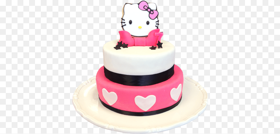 Hello Kitty Birthday Cakes Hello Kitty Cake 500x500 Hello Kitty Cartoon Cake, Birthday Cake, Cream, Dessert, Food Png